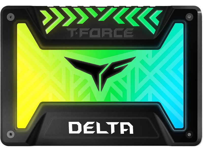 Team Group T-Force Delta RGB 500GB 2.5" 5V Internal SATA SSD - Black - مساحة تخزين